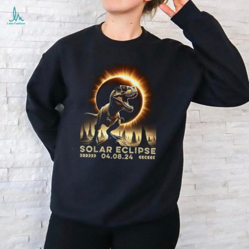 Dinosaur total solar eclipse texas Tshirt