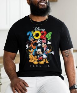 Disney 2024 Florida Mickey & Friends Party Black YouthTee shirt