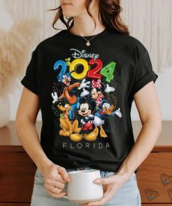 Disney 2024 Florida Mickey & Friends Party Black YouthTee shirt