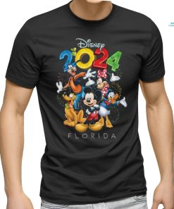 Disney 2024 Florida Mickey & Friends Party Black YouthTee shirt