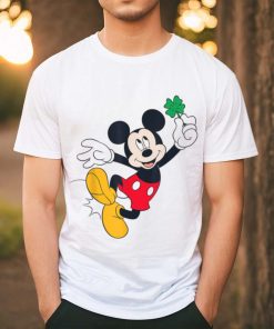 Disney Mickey Mouse Heel Click Shamrock St Patrick’s Day T Shirt