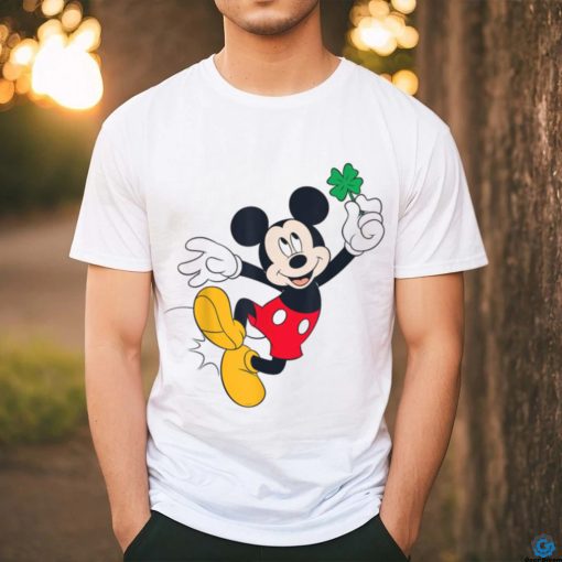 Disney Mickey Mouse Heel Click Shamrock St Patrick’s Day T Shirt