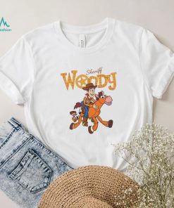 Disney Sheriff Woody Cowboy and Bullseye shirt