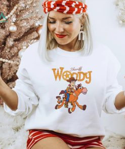 Disney Sheriff Woody Cowboy and Bullseye shirt