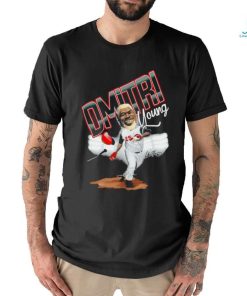 Dmitri Young cartoon hall of heroes signature shirt