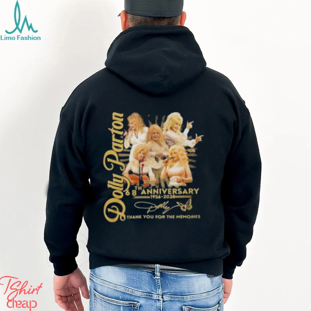Dolly Parton 68th Anniversary 1956 2024 Thank You For The Memories Signature shirt Dolly Parton 68th Anniversary 1956 2024 Thank You For The Memories Signature shirt