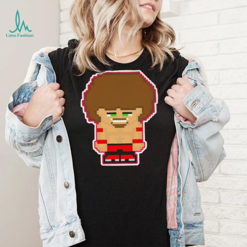 Dom Cirrus professional wrestler pixel cartoon shirt