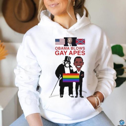 Donald Trump Obama Blows Gay Apes LGBTQ shirt