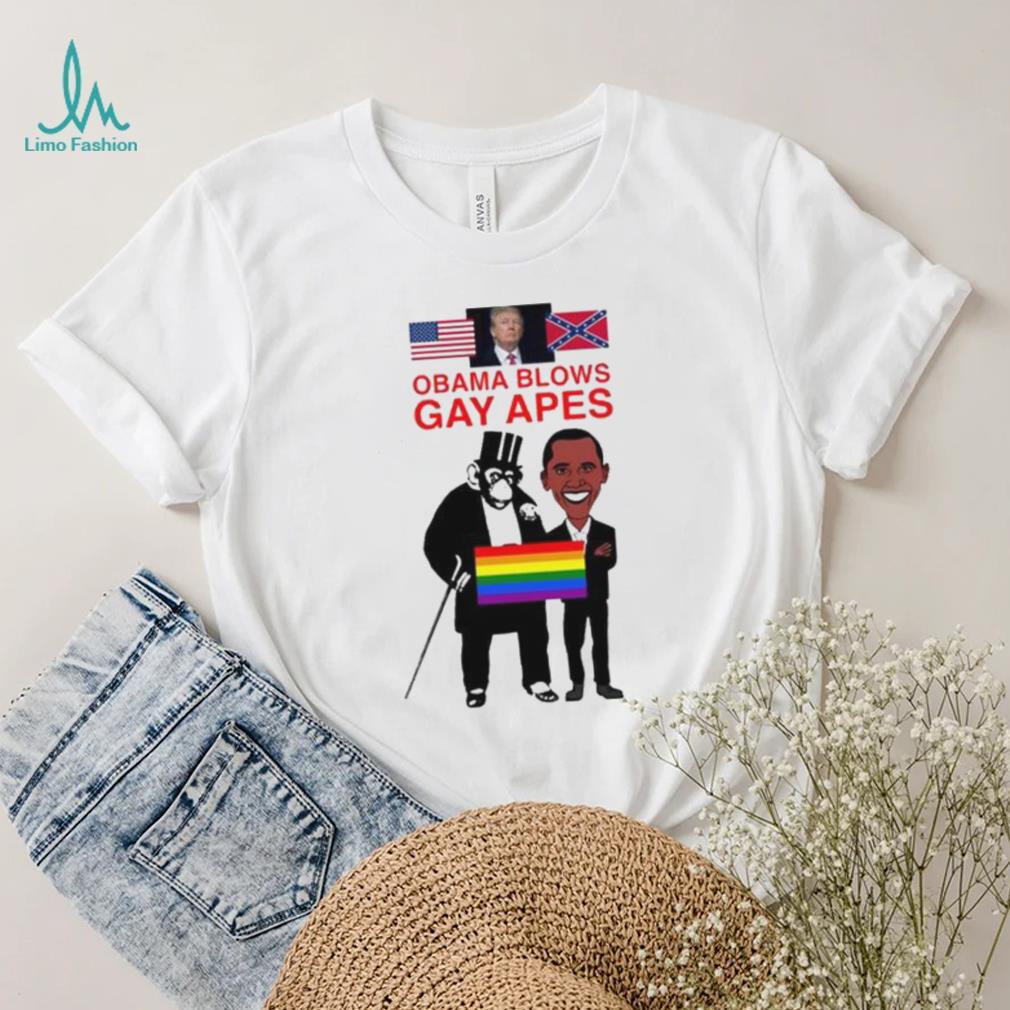 Donald Trump Obama Blows Gay Apes Shirt Donald Trump Obama Blows Gay Apes Shirt