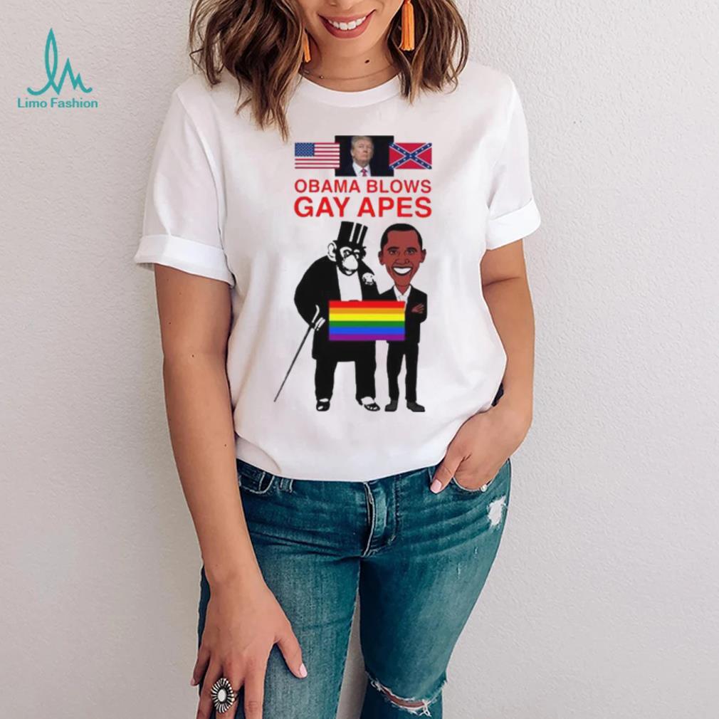 Donald Trump Obama Blows Gay Apes Shirt Donald Trump Obama Blows Gay Apes Shirt