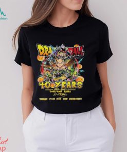 Dragon Ball 40 Years 1984 2024 Toriyama Akira Thank You For The Memories Signature Shirt