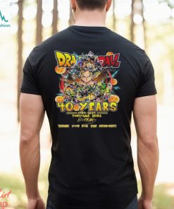 Dragon Ball 40 Years 1984 2024 Toriyama Akira Thank You For The Memories Signature Shirt