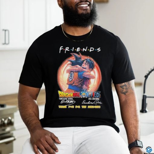 Dragon Ball Toriyama Akira One Piece Oda Eiichiro Friend Thank You T Shirt