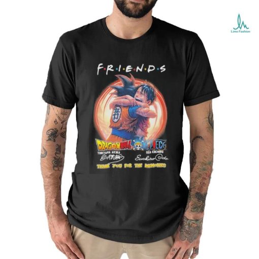 Dragon Ball Toriyama Akira One Piece Oda Eiichiro Friend Thank You T Shirt