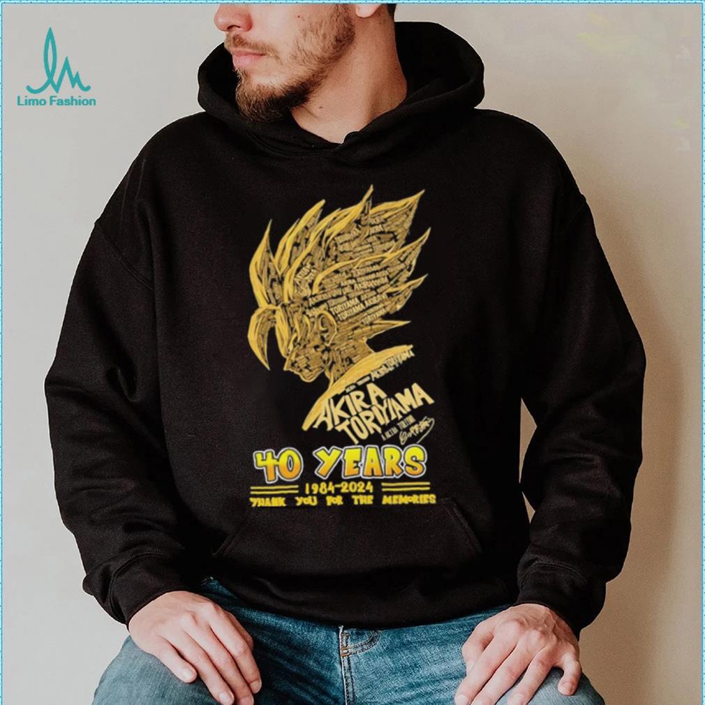 Dragon Ball Z 40 Years 1984 2024 Toriyama Akira Name Character Son Goku Thank You For The Memories Signature Shirt Dragon Ball Z 40 Years 1984 2024 Toriyama Akira Name Character Son Goku Thank You For The Memories Signature Shirt