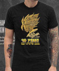 Dragon Ball Z 40 Years 1984 2024 Toriyama Akira Name Character Son Goku Thank You For The Memories Signature Shirt