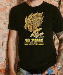 Dragon Ball Z 40 Years 1984 2024 Toriyama Akira Name Character Son Goku Thank You For The Memories Signature Shirt