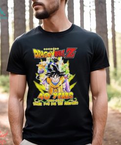 Dragon Ball Z 40 years 1984 2024 Thank you for the memories signature shirt