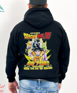 Dragon Ball Z 40 years 1984 2024 Thank you for the memories signature shirt, hoodie, sweater, long sleeve and tank top Dragon Ball Z 40 years 1984 2024 Thank you for the memories signature shirt