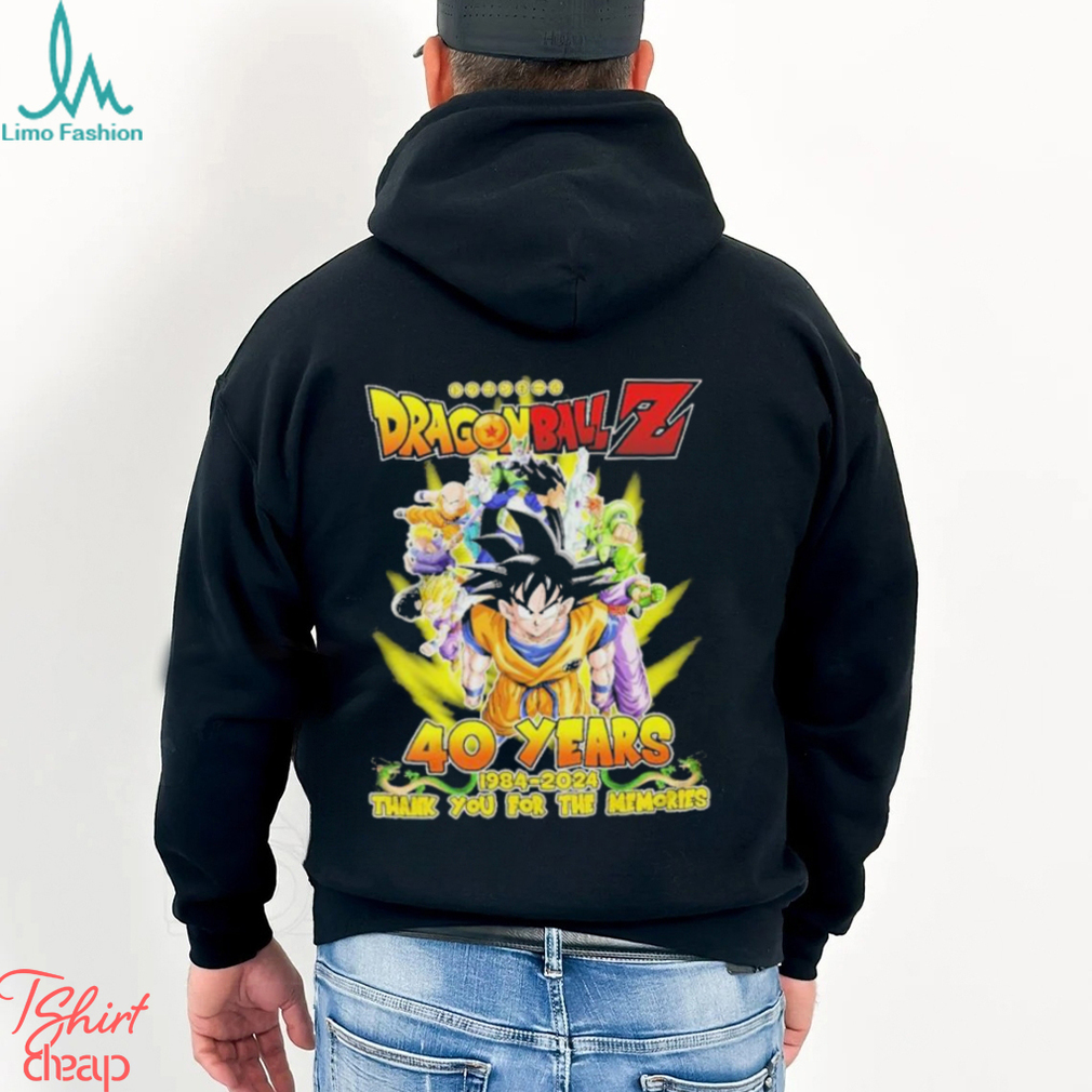 Dragon Ball Z 40 years 1984 2024 Thank you for the memories signature shirt Dragon Ball Z 40 years 1984 2024 Thank you for the memories signature shirt