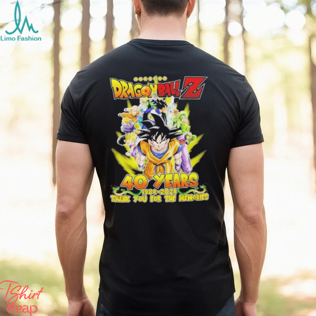 Dragon Ball Z 40 years 1984 2024 Thank you for the memories signature shirt Dragon Ball Z 40 years 1984 2024 Thank you for the memories signature shirt