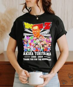 Dragon Ball Z Akira Toriyama 1955 2024 Thank You For The Memories T Shirt