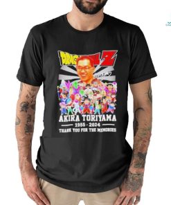 Dragon Ball Z Akira Toriyama 1955 2024 Thank You For The Memories T Shirt