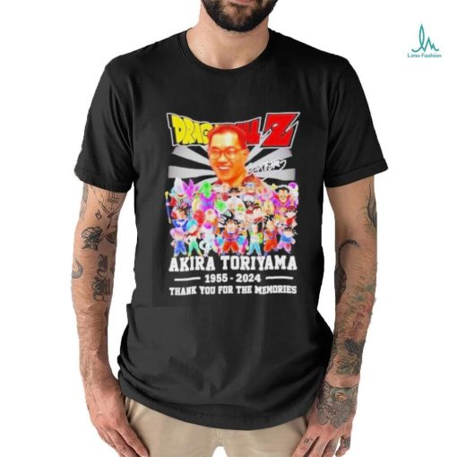 Dragon Ball Z Akira Toriyama 1955 2024 Thank You For The Memories T Shirt