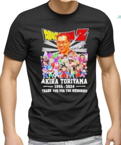 Dragon Ball Z Akira Toriyama 1955 2024 Thank You For The Memories T Shirt