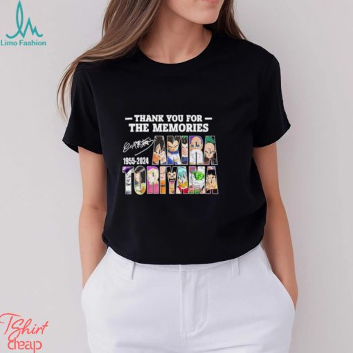Dragon Ball Z Thank You For The Memories Akira Toriyama 1955 2024 Signature Shirt