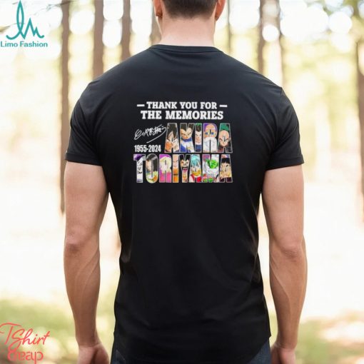Dragon Ball Z Thank You For The Memories Akira Toriyama 1955 2024 Signature Shirt