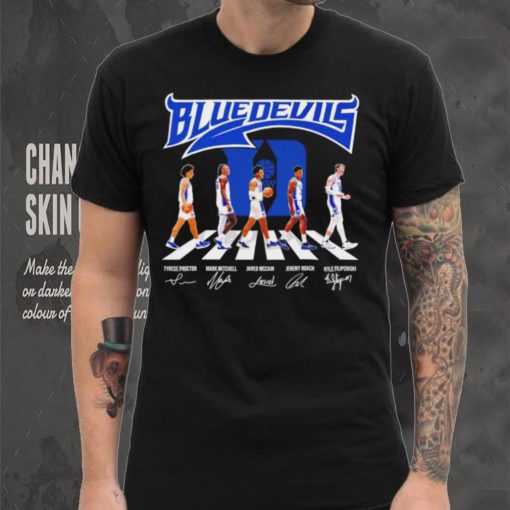 Duke Blue Devils men’s basketball famous player signatures logo shirt