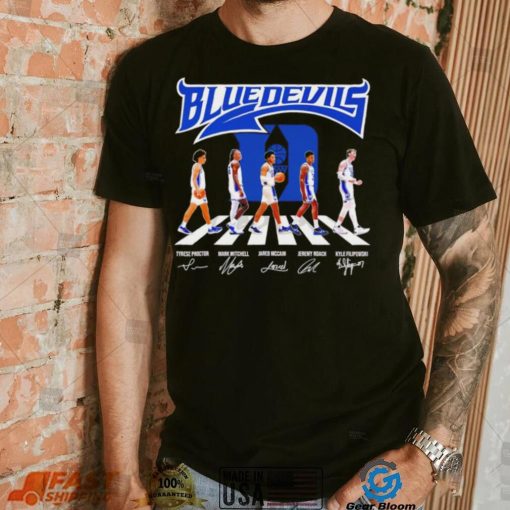 Duke Blue Devils men’s basketball famous player signatures logo shirt