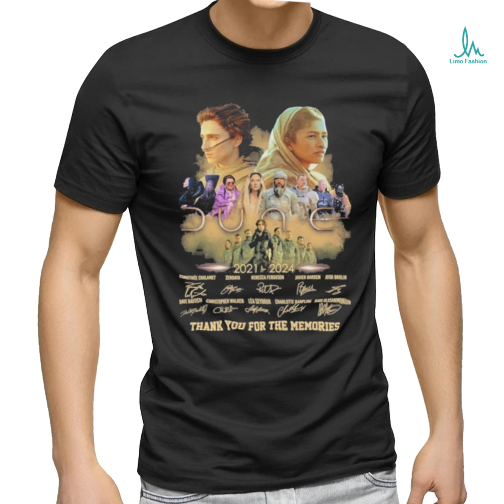 Dune Thank You For The Memories Movies From 2021 To 2024 T Shirt Dune Thank You For The Memories Movies From 2021 To 2024 T Shirt