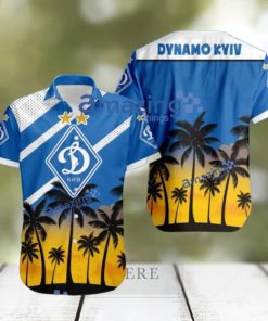 Dynamo Kyiv FC Logo Button Down Hawaiian Shirt Hip Summer Trend