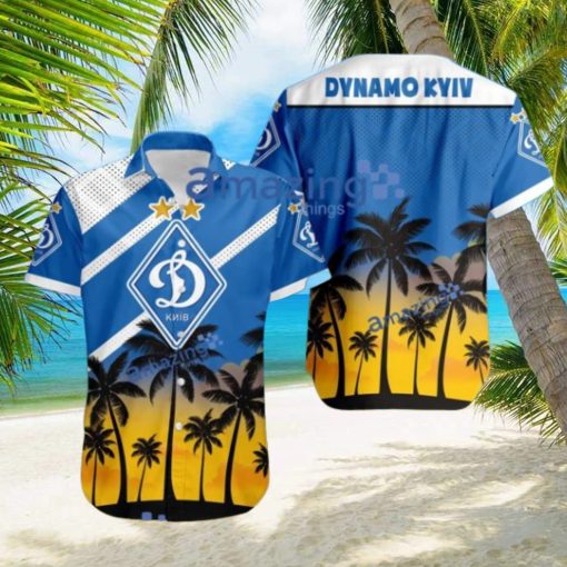 Dynamo Kyiv FC Logo Button Down Hawaiian Shirt Hip Summer Trend