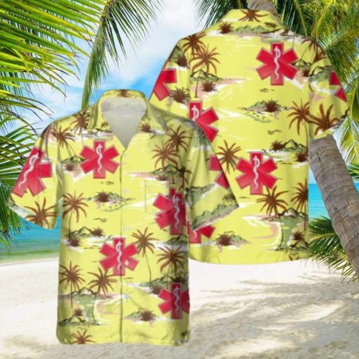 EMT Yellow Hawaiian Shirt Gift Ideas For Summer