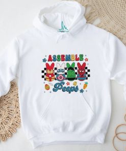Easter Peeps Superheroes Bunny Characters Assemble Peeps shirt