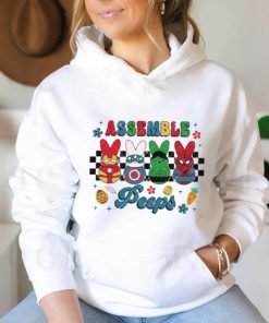 Easter Peeps Superheroes Bunny Characters Assemble Peeps shirt