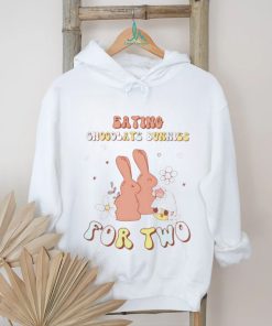 Eating chocolate bunnies for two shirt