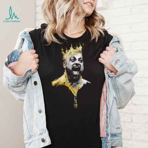 Eddie Kingston professional wrestler scream crown portrait shirt