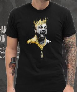 Eddie Kingston professional wrestler scream crown portrait shirt