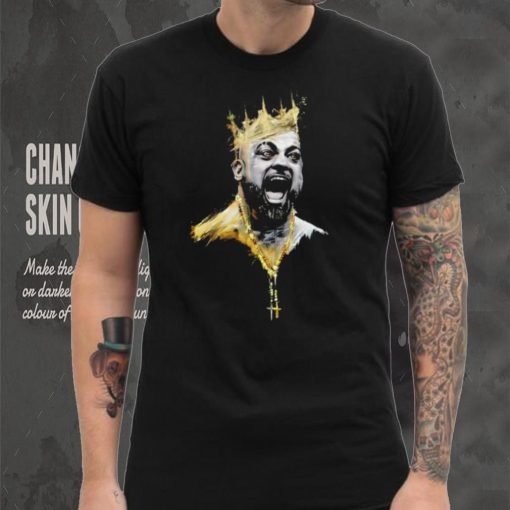 Eddie Kingston professional wrestler scream crown portrait shirt