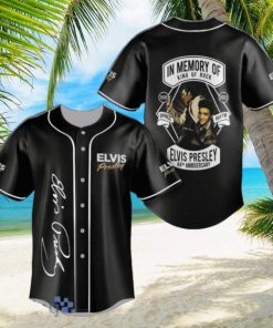 Elvis Presley 88th Anniversary Black Jersey Baseball Shirt Style Gift Shirt