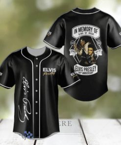 Elvis Presley 88th Anniversary Black Jersey Baseball Shirt Style Gift Shirt