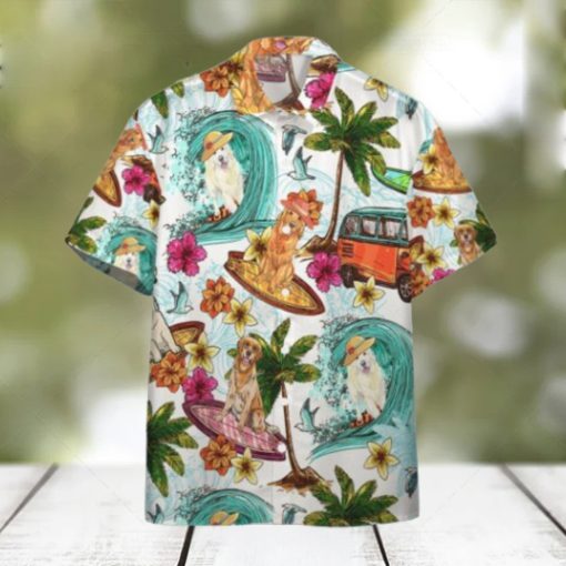 Enjoy Surfing With Retriever Dog Hawaiian Shirt