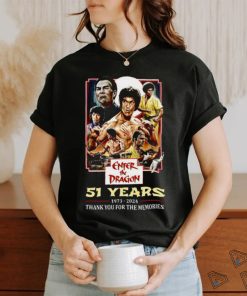 Enter The Dragon 51 Years Of 1973 2024 Thank You For The Memories T Shirt