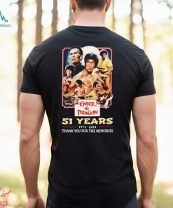 Enter The Dragon 51 Years Of 1973 2024 Thank You For The Memories t shirt