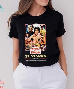 Enter The Dragon 51 Years Of 1973 2024 Thank You For The Memories t shirt