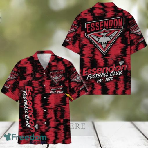 Essendon Bombers AFL Hawaiian Shirt Trending Design Custom Name